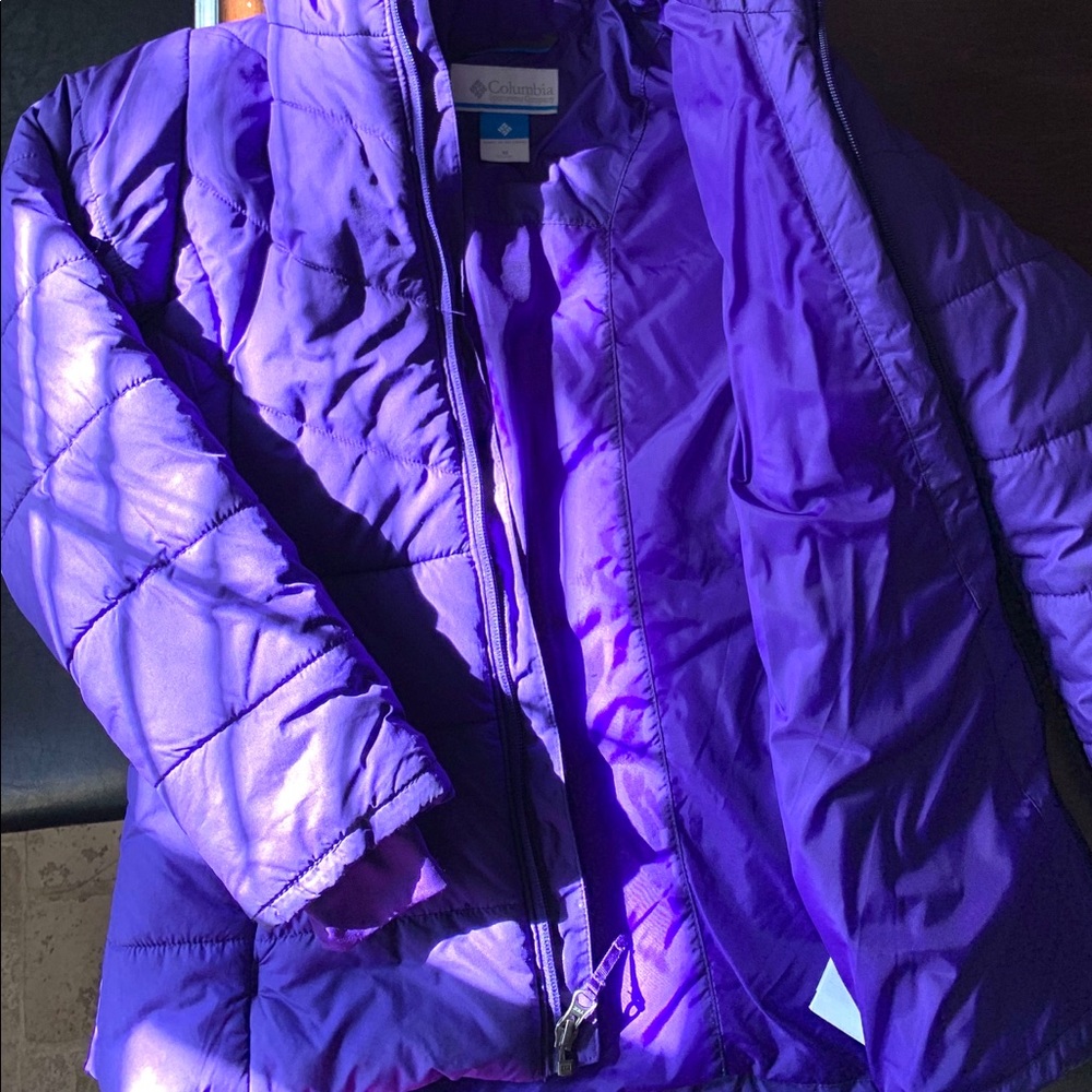 Columbia Youth Girls Puffer Jacket - Purple
